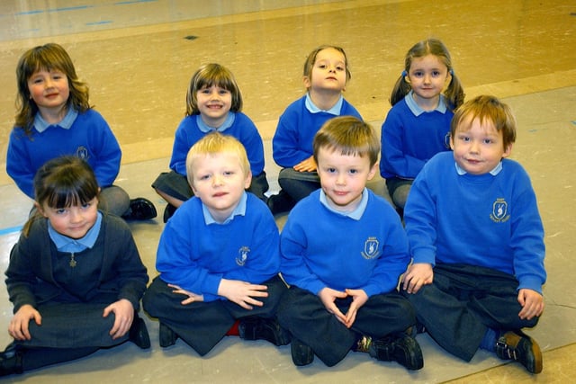 New starters at Hart Village Primary in 2004. Is there someone you know in this photo?
