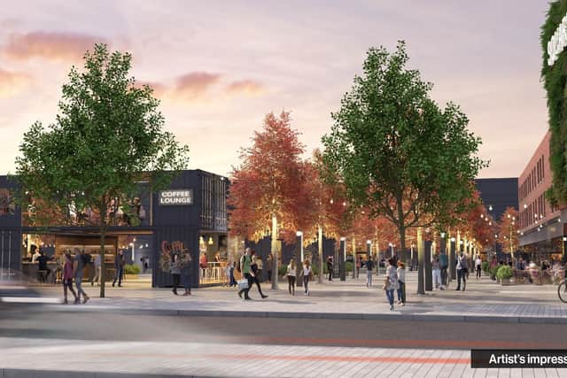 A vision of how Hartlepool's Middleton Grange Shopping Centre may look as part of a wider £25m revamp of the town.