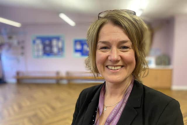 St Cuthbert's Catholic Primary School headteacher, Mrs Joanne Wilson, is pleased with the school's latest "good" Ofsted rating, which is the second highest of four grades.