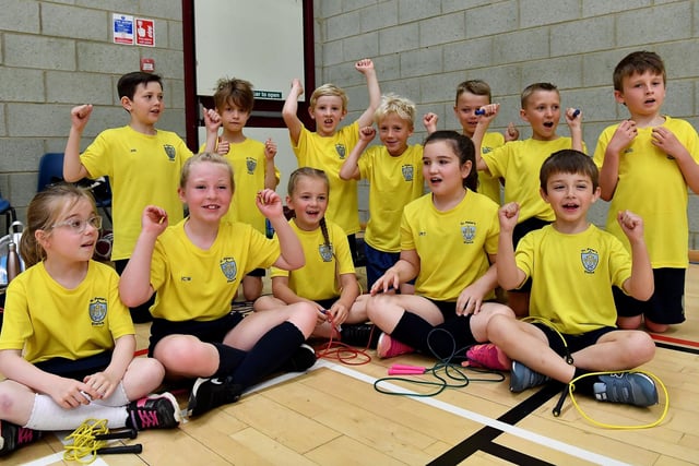 Pupils from St. Peters Primary School Elwick were great at cheering during the Hartlepool School Skipping Finals 3 years ago.