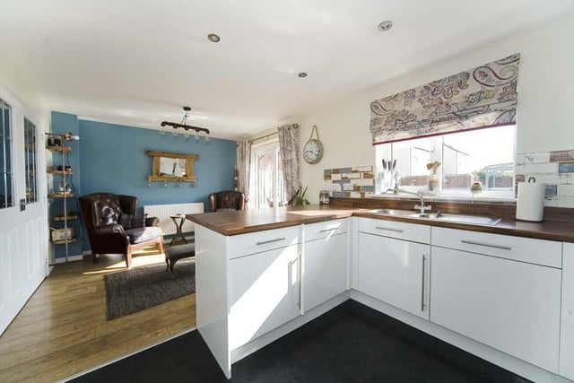 This is cosy and friendly, featuring space for entertaining.