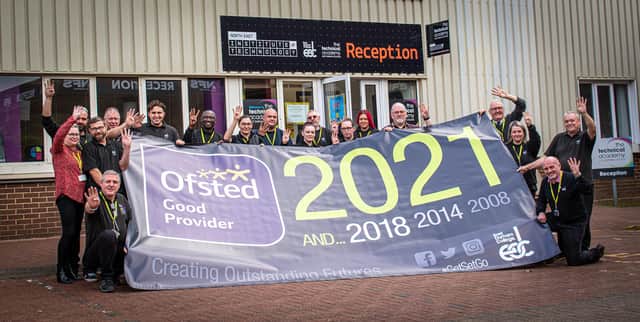 East Durham College is celebrating a good Ofsted report.
