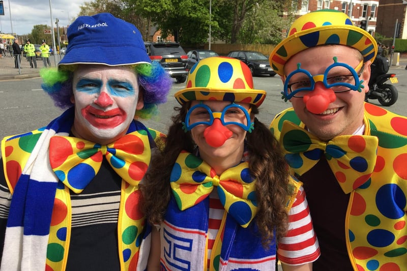 More clowning around at Tranmere Rovers in 2018.