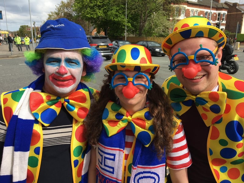More clowning around at Tranmere Rovers in 2018.