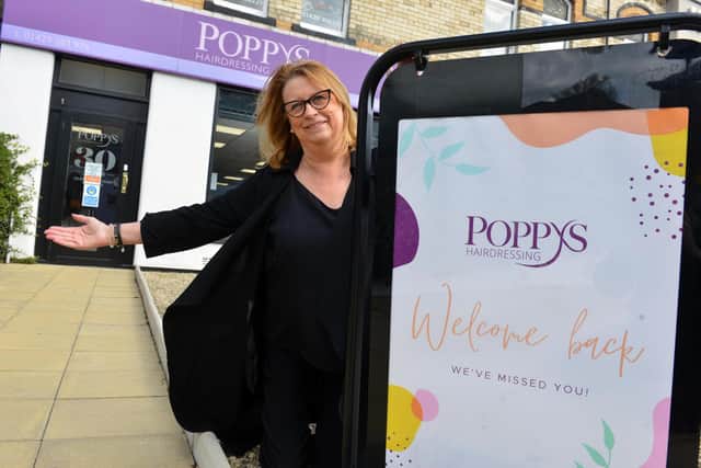 Poppy's Hairdressing owner Janice Auton