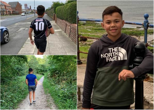Big-hearted Hartlepool youngster Lewin Tubuna is going great guns in his bid to raise money for charity before he reaches his 12th birthday.