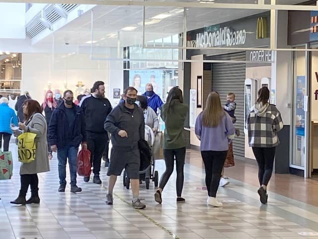 Shoppers in Middleton Grange shopping centre, Hartlepool. Picture by Frank Reid