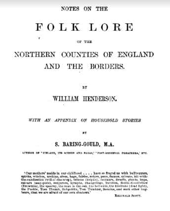 It was William Henderson's book from 1866 which first highlighted the Greatham case.