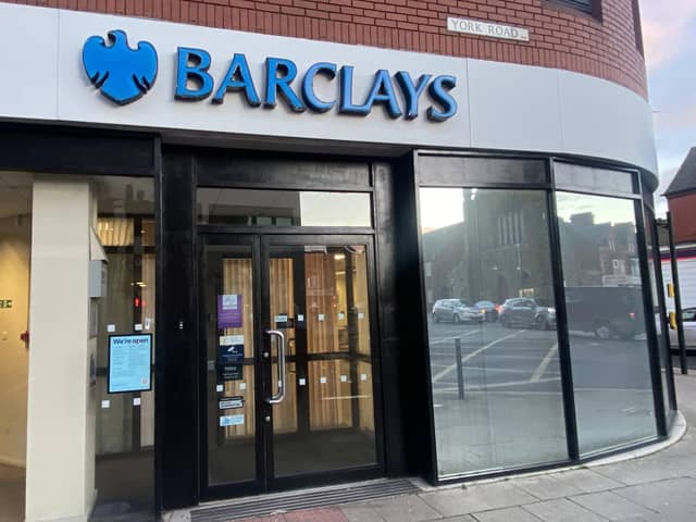 The Barclays Bank on York Road, in Hartlepool closes for good in May. Picture by FRANK REID