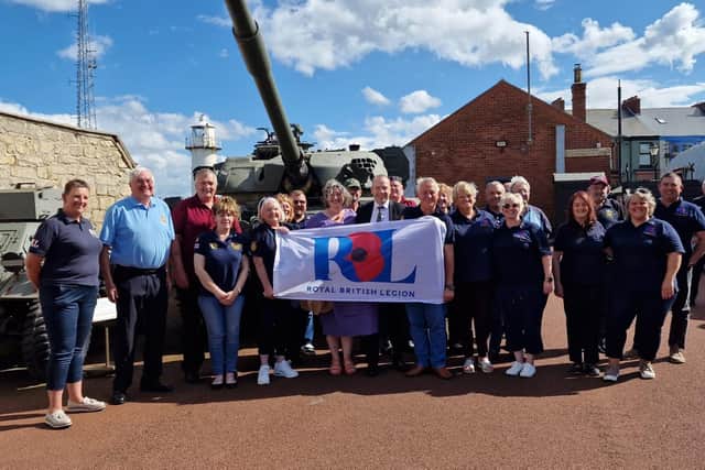 Mr Heaton-Harris met veterans during a visit at Hartlepool's Heugh Battery Museum.