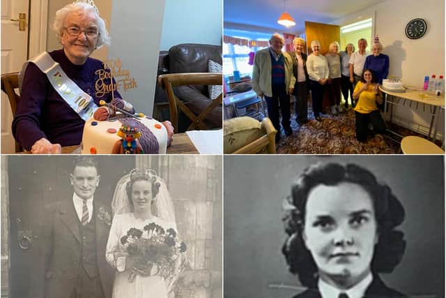 Florence May Spencelayh who has celebrated her 100th birthday.