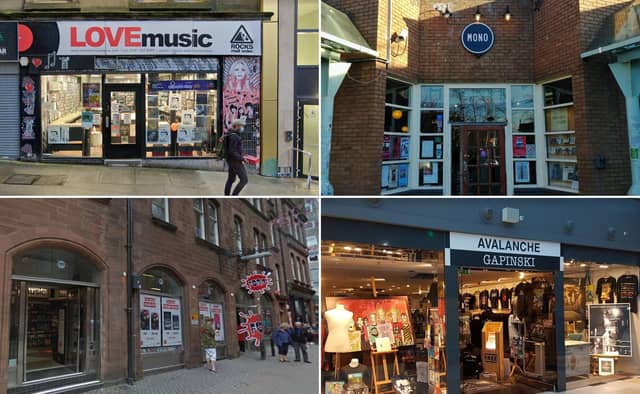 Some of the record shops in Edinburgh and Glasgow that are opening next week.