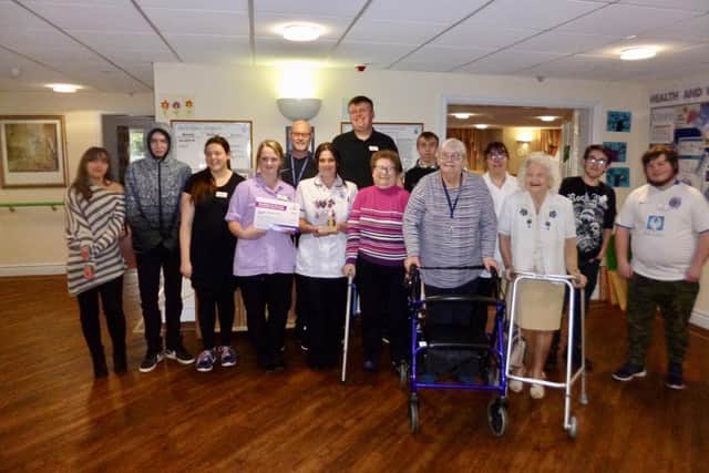 Catcote Academy pupils helping out at the Lindisfarne Care Home, in Masefield Road, Hartlepool.