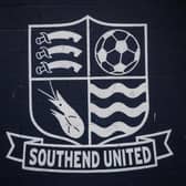 SOUTHEND, ENGLAND - FEBRUARY 16: Slogans and club branding is displayed on buildings next to Roots Hall football stadium, home of Southend United Football Club, on February 16, 2023 in Southend, England. 116-year-old Southend United FC is facing a financial crisis resulting in failure to pay their staff and players. The club is on a transfer embargo and due to management problems and weak performance is losing around 2 million GBP per year. (Photo by Carl Court/Getty Images)