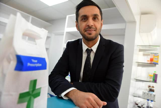 Pharmacist Qammar Nazir of Hartlepool independent pharmacy company Ascent Healthcare.