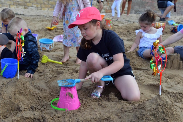 Everyone had a great time at the carnival's sand castle competition.