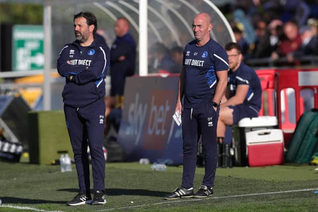 Hartlepool United parted company with Paul Hartley and assistant Gordon Young following the 2-0 defeat at Sutton United. (Credit: Jon Bromley | MI News)