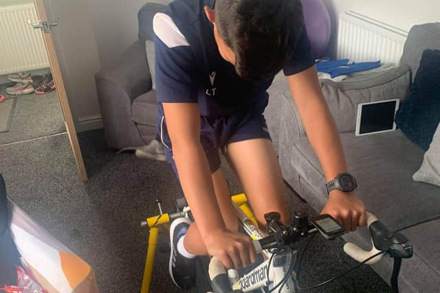Lewin is training hard for his charity challenge in September.