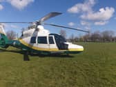 The Great North Air Ambulance was called in. Picture: GNAAS