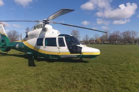 The Great North Air Ambulance was called in. Picture: GNAAS