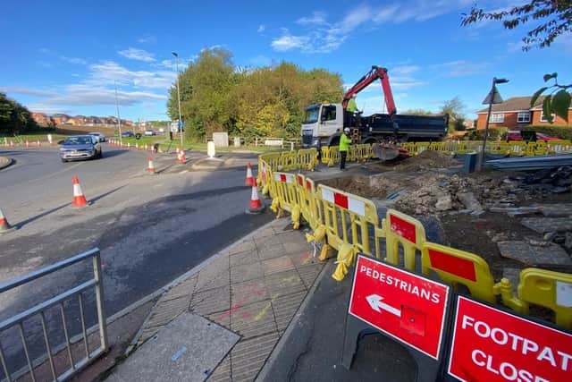 Roadworks will continue just off the A179, in Hartlepool, for another six weeks.