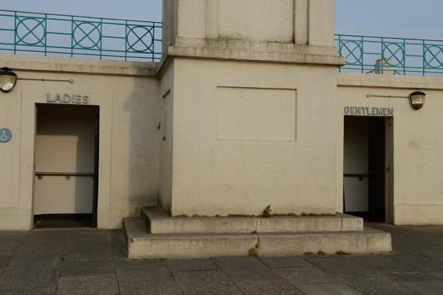 Seaton Carew public toilets at the Clock Tower.