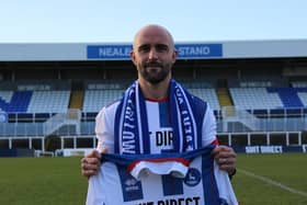 Peter Hartley is back at the Suit Direct Stadium with Hartlepool United. Picture by Hartlepool United Football Club.