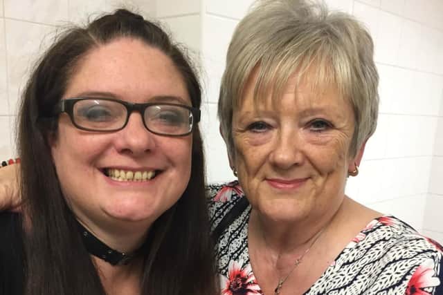 Donna Hadfield with her mam Veronica King before she became ill.