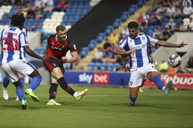 Came on for the final 15 minutes as Pools threw a little bit of caution to the wind with more bodies up top and he played his part in that. (Credit: Tom West | MI News)
