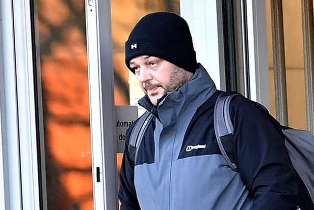 Michael Gales photographed outside Teesside Magistrates Court.