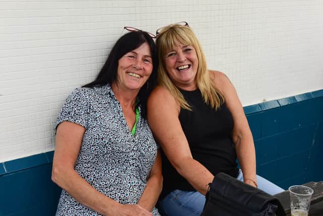 Nicola's mum Jackie Cameron (right) and friend Christine Dee.