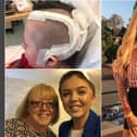 Jade Henderson was a healthy 22-year-old when she collapsed in the street and was rushed to hospital with ‘a ticking timebomb’ brain bleed inside her head. Also pictured with her mum Sharon Henderson.