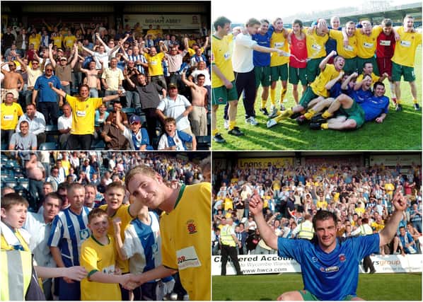 Just four of our pictures from Hartlepool United's promotion party at Wycombe Wanderers on April 14, 2007.