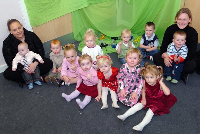Over to the Sure Start Christmas party in Shotton in 2006.