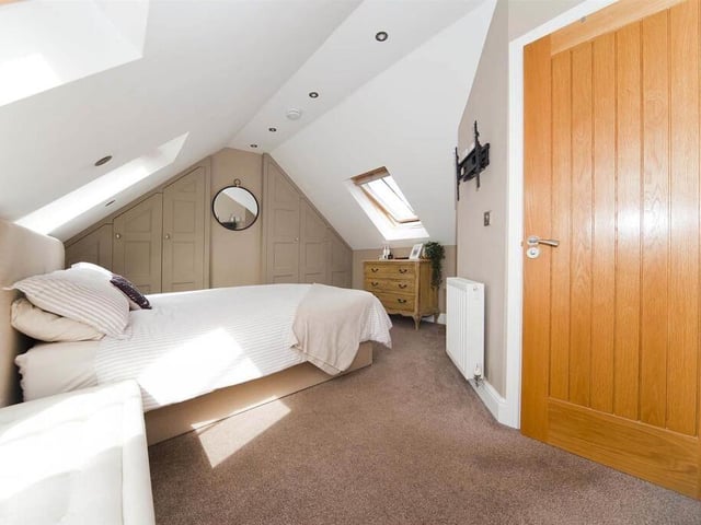 This home has three bedrooms, one which can be found on the mezzanine floor.