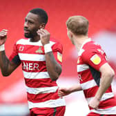 New Hartlepool United striker Omar Bogle in action for Doncaster Rovers (Photo by George Wood/Getty Images)