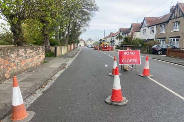 Diversions are in place in the Stockton Road area of Hartlepool after a sewer collapse.