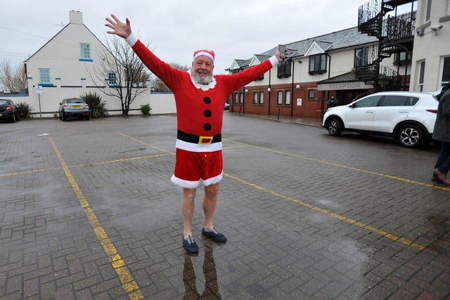 David Tait ready to take part in the Round Table Boxing Day Dip. Picture by FRANK REID.