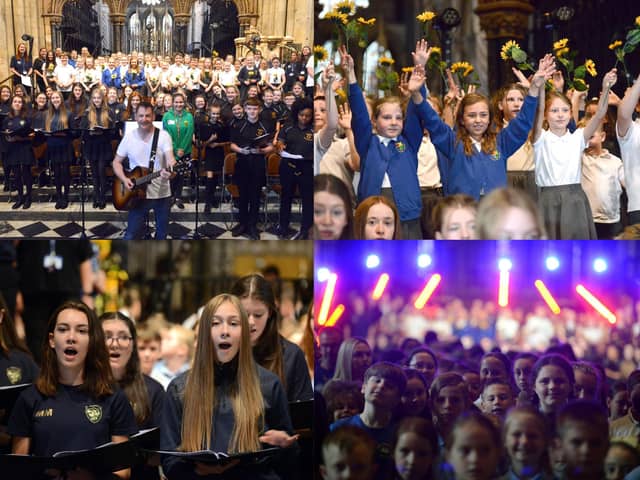 Take a look at these 11 pictures of pupils performing at Durham Cathedral.