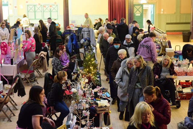 Dozens of Christmas stalls were set up in the Borough Hall