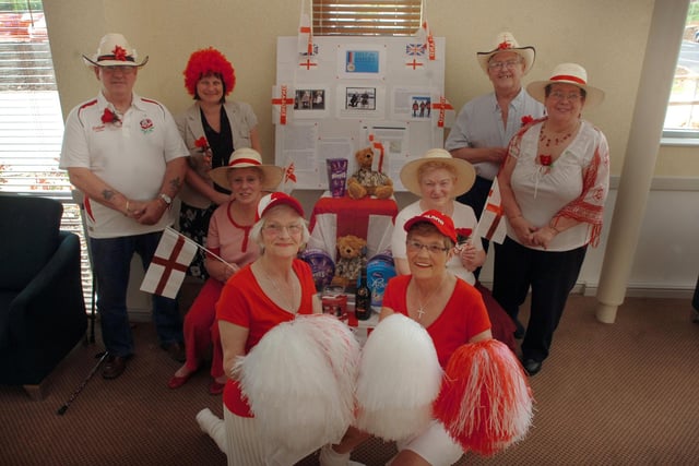 St George's Day at Hartfields retirement village in Hartlepool in 2009. Do you recognise anyone in the photo?