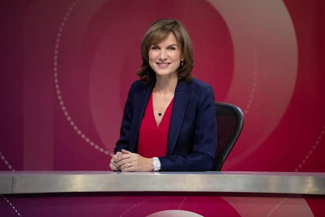 Fiona Bruce is set to host BBC's Question Time in Hartlepool.  BBC - Photographer: Richard Lewisohn