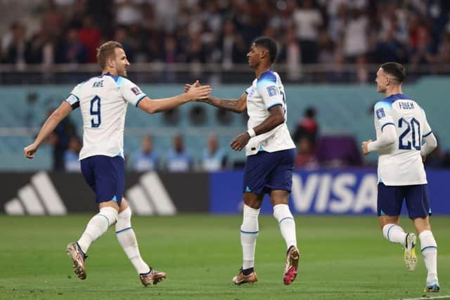 England are into the quarter-finals of the 2022 World Cup in Qatar (Photo by GIUSEPPE CACACE/AFP via Getty Images)