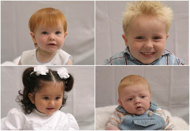 Some of the adorable contestants in the 2004 Bonny Babies competition.