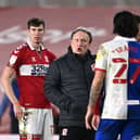 Neil Warnock, manager of Middlesbrough, reacts following the Sky Bet Championship match against Blackburn Rovers at Riverside Stadium.