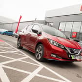 Green number plates are being fitted to electric vehicles by Nissan dealers to give motorists a preview of what they could look like when they are launched.