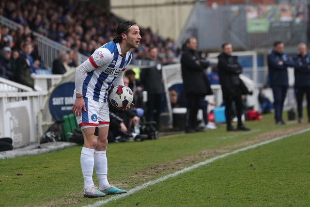 Sterry had a hand in both goals for Hartlepool at Bradford as he continues his strong form since returning from suspension. (Photo: Mark Fletcher | MI News)