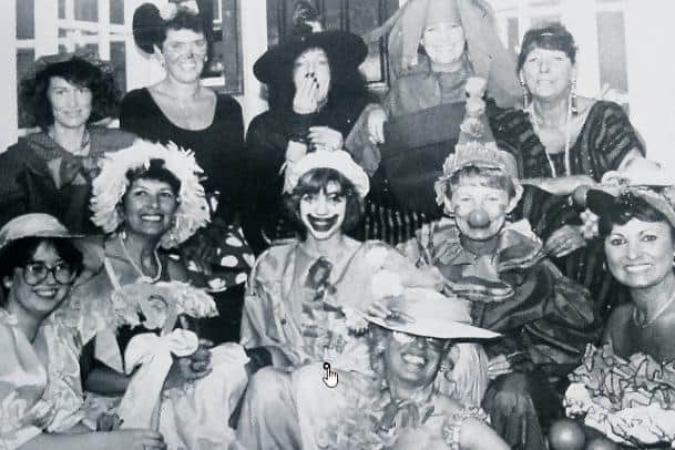 Binns staff pictured at the party they held after the store closed in 1992. Recognise anyone?