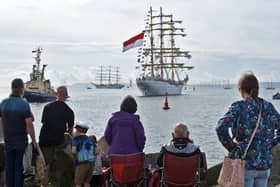 Saying a fond farewell to the tall ships.