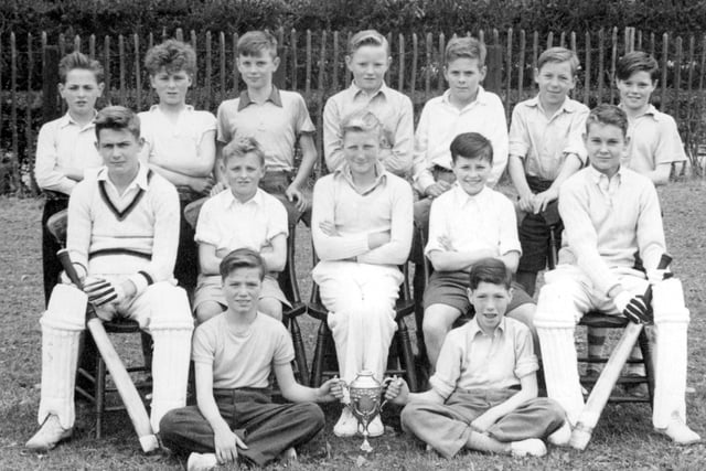 Elwick Road secondary modern school cricket team pictured in 1954.